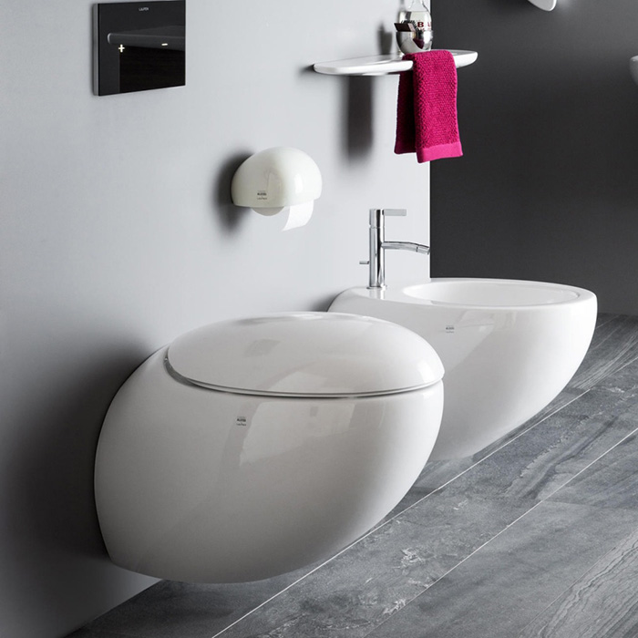 Laufen Alessi One Унитаз подвесной 58х39см, безободковый, покрытие LCC, цвет: белый