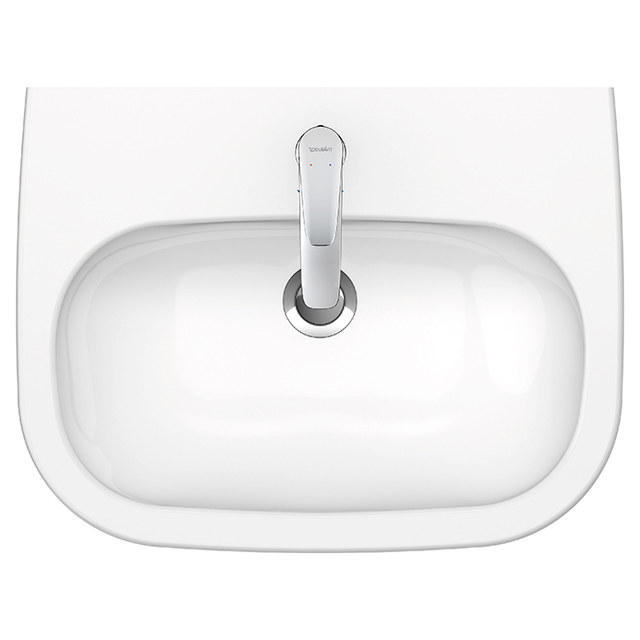 Duravit D-Code Раковина с перел., с 1 отв. под смес., 60х46см., цвет: белый