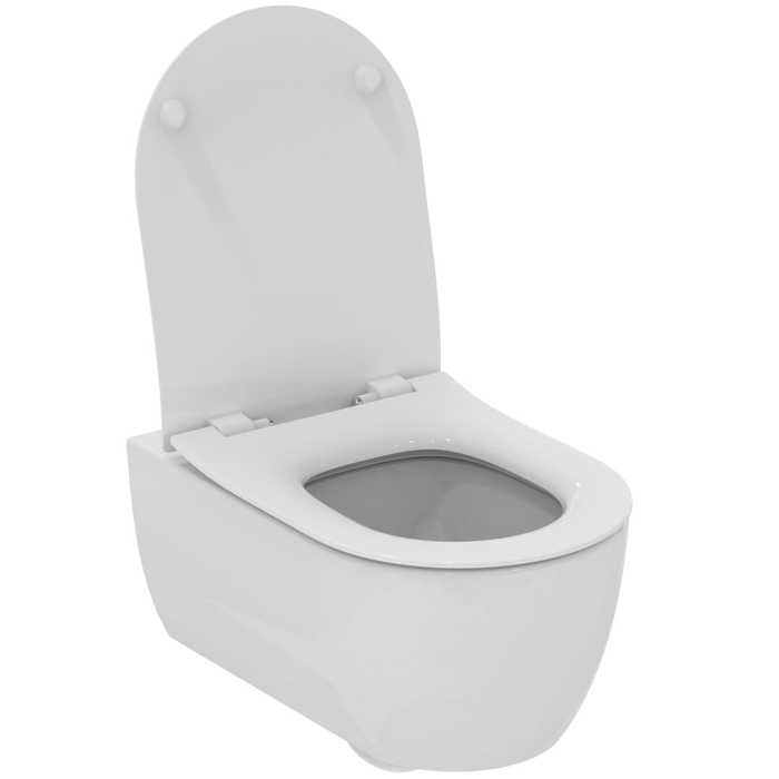 Ideal Standard Blend Унитаз подвесной 54х35.5см, с сиденьем, технологией смыва AquaBlade®, цвет: белый