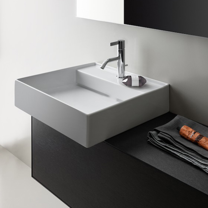 Раковина Laufen Kartell 46х46х12 см, 1 отв., без перелива, цвет: белый