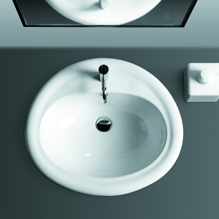 Раковина SIMAS Top e lavabi d'arredo 63х56 см, 1 отв., цвет: белый