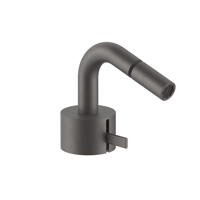Смеситель для биде Fantini AF/21, 1 отв., излив: 13 см, цвет: Matt Gun Metal PVD