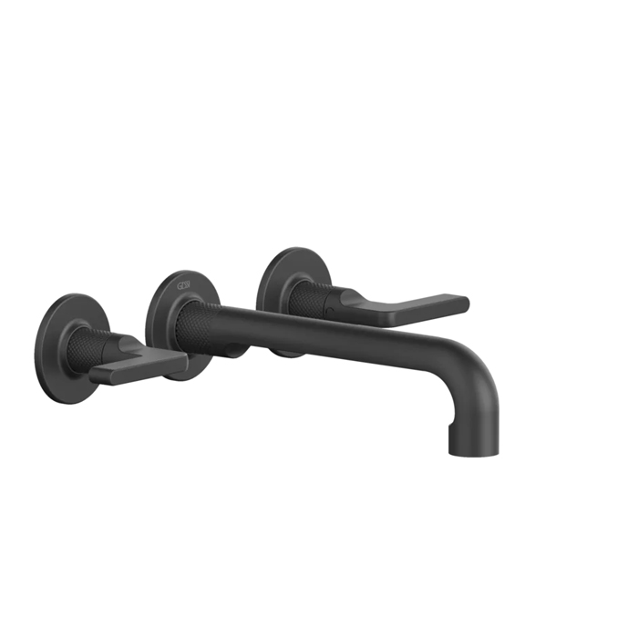 Встраиваемый смеситель для раковины Gessi Inciso- на 3 отверстия с изливом, без донного клапана. внешняя часть, цвет: black XL