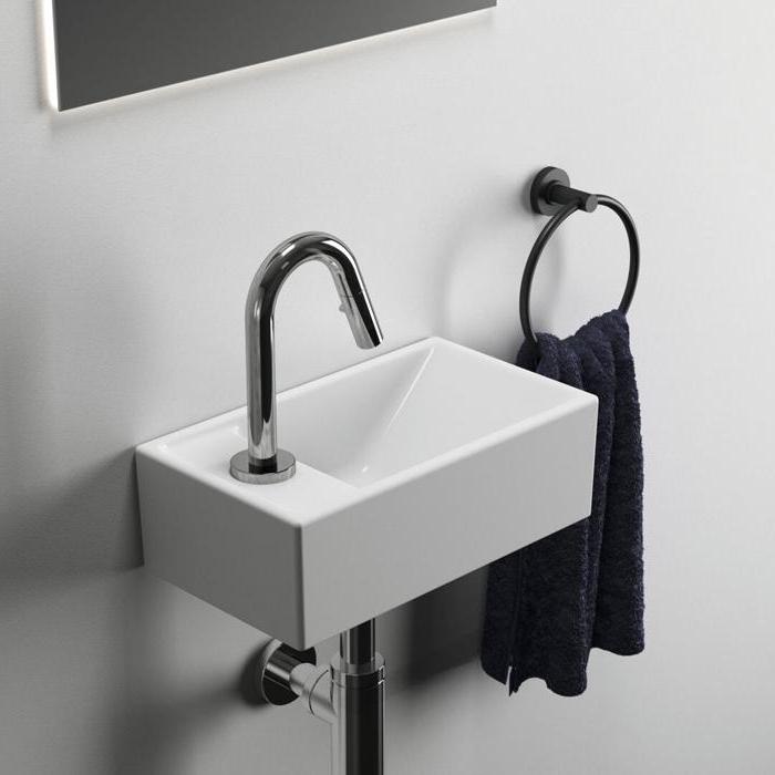Ideal Standard i.life S Раковина 37х21xh12см., подвесная, с 1 отв., Sx, без перелива, цвет: белый глянец