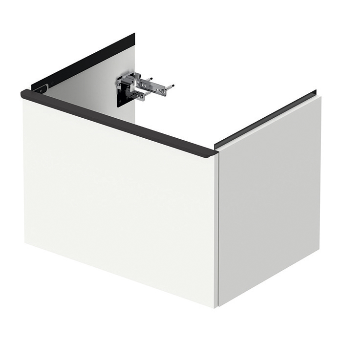 Тумба с раковиной Duravit D-Neo 63.4x45.2хh44см, с 1 ящиком, подвесная, цвет: белый матовый