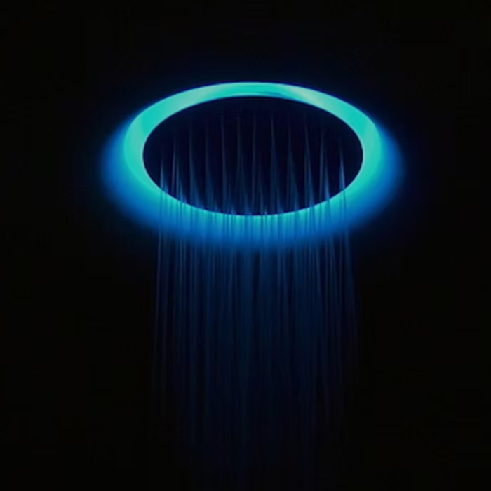 Душевая система Antonio Lupi Meteo In 620 х 620 х 111 мм, с RGB LED подсветкой