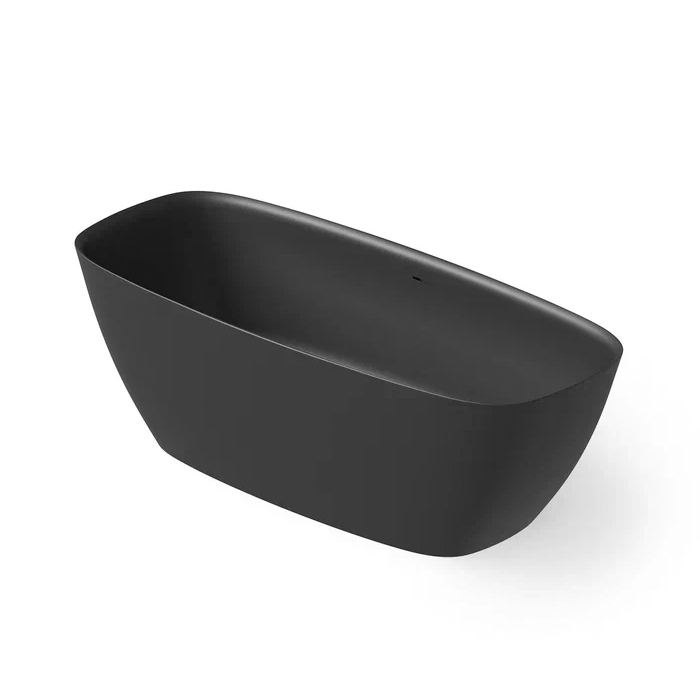 Dea Design Edge Ванна 170x72x56см, отдельностоящая, Solid Surface, цвет: Black №16