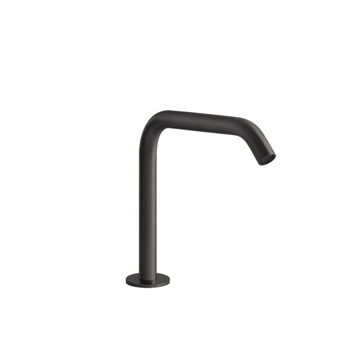 Отдельно стоящий излив Gessi 316 h=162мм, цвет: brushed black metal pvd
