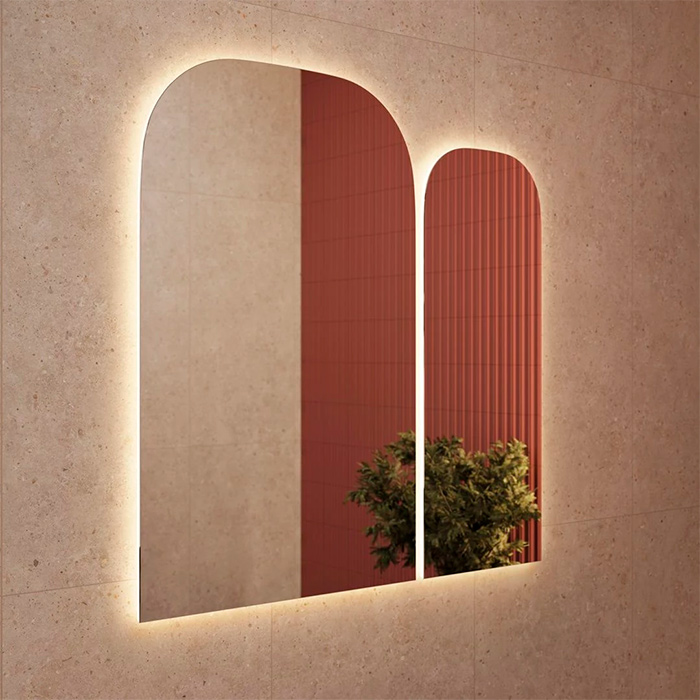 Kerama Marazzi Vetrata Зеркало  R 40х103.5см., сенсор со сменой цвета подсветки и антизапотеванием