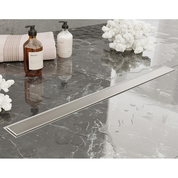 Plumberia Selection Трап душевой PS MODULAR 4x70 2устор. накладка из нерж.стали, комбинир.затвор с горизонт. Выпуском Ду 50мм,40л/мин, цвет: нержавеющая сталь