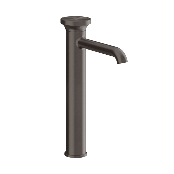 Смеситель для раковины Gessi Origini, на 1 отв. высокий, цвет: Black Metal Brushed PVD