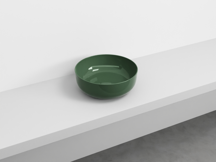 Раковина Cielo Le Bacinelle Era Small, накладная, ø400 × 150 мм, цвет: Alga