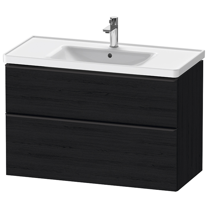 Тумбочка Duravit D-Neo подвесная 98.4х45.2х62.5см, раковина, 1 ящик, цвет: Black Oak
