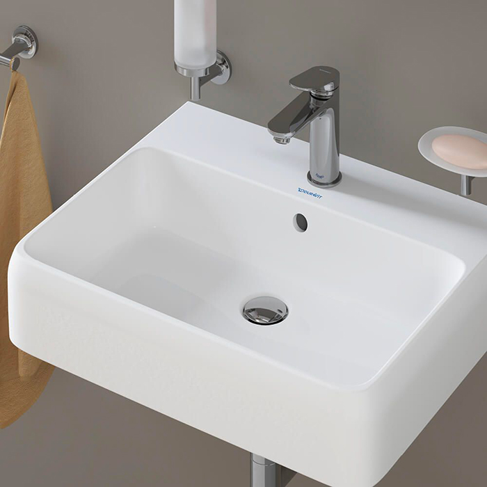 Duravit Wave Смеситель для раковины, 1 отв., с донным клапаном, цвет: хром