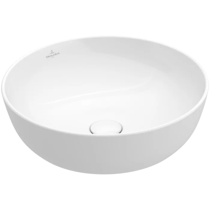 Villeroy&Boch Artis Раковина 43х43х12.5см, накладная, без отв., без перелива, TitanCeram, цвет: альпийский белый