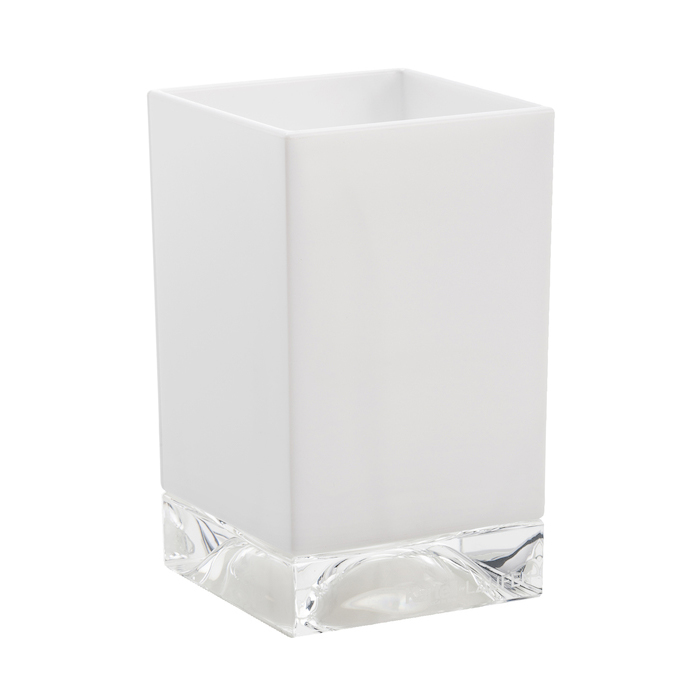 Laufen Kartell Стакан 7х7х12см, настольный, пластик, цвет: плотный белый
