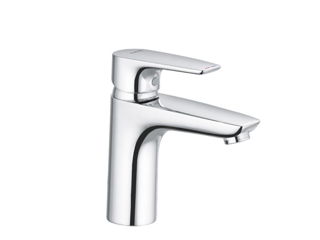 Смеситель для раковины Kludi Pure&Solid, 100 мм, гладкий, 7 л/мин — 342920575