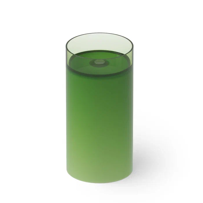 Dea Design Pedestal Basin Раковина 40х40х82см, напольная, без отв., Glasstech, прозрачная смола, цвет: Emerald R3