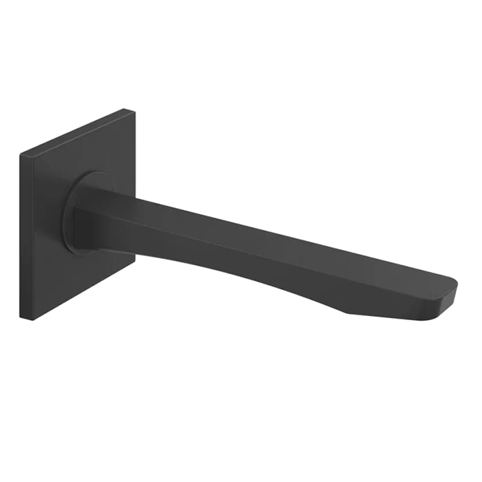 Настенный излив Gessi Rilievo на 1/2”, комбинируемый с удаленным управлением (не входит в комплект)., цвет: black XL