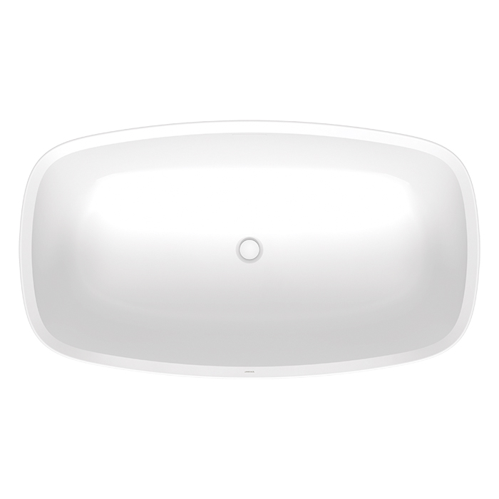 Duravit Aurena Ванна свободностоящая 160x90см, из материала DuroCast Plus, цвет: белый матовый