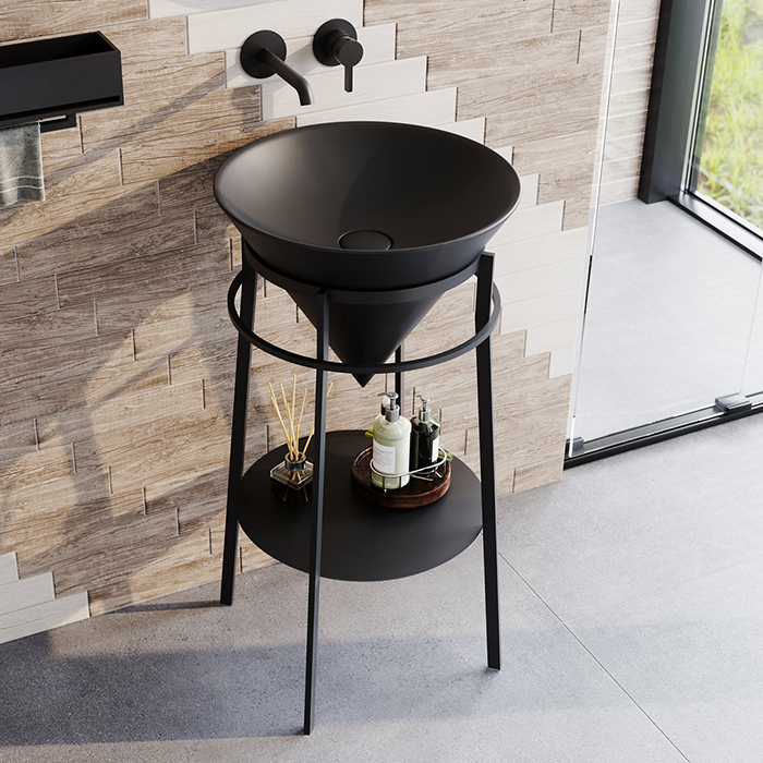 Kerama Marazzi CONO Металлическая структура напольная 44x77см, цвет: черный матовый
