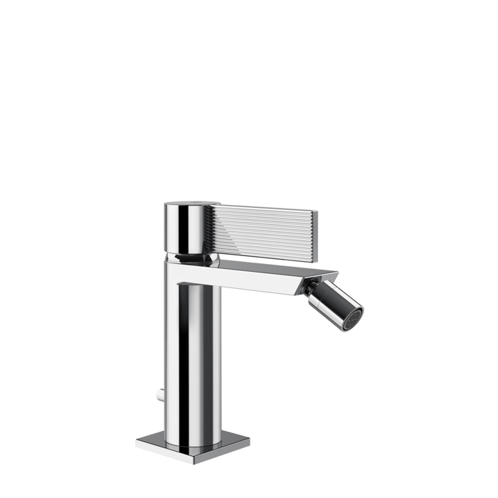 Смеситель для биде Gessi Inverso Rigato, 1 отв., с донным клапаном, цвет: хром