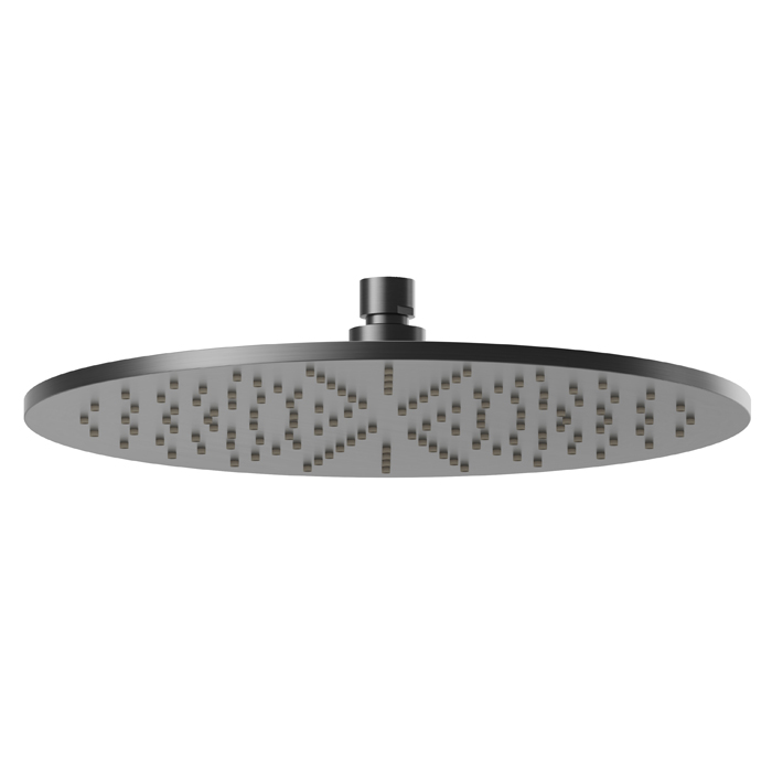 Верхний душ Newform Head Showers 30см, настенный/потолочный, h=8мм, цвет: PVD brushed gun metal