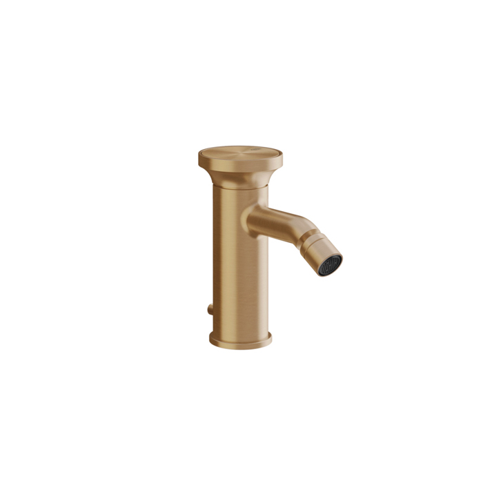 Смеситель для биде GESSI Origini, на 1 отв., с донным клапаном, в компл с отделочн вкладкой., цвет: Warm Bronze Br. PVD