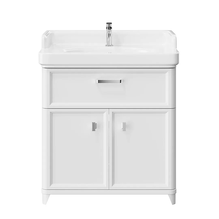 Kerama Marazzi Pompei Тумба напольная 80см, с ящиком и дверцами, цвет: белый глянцевый