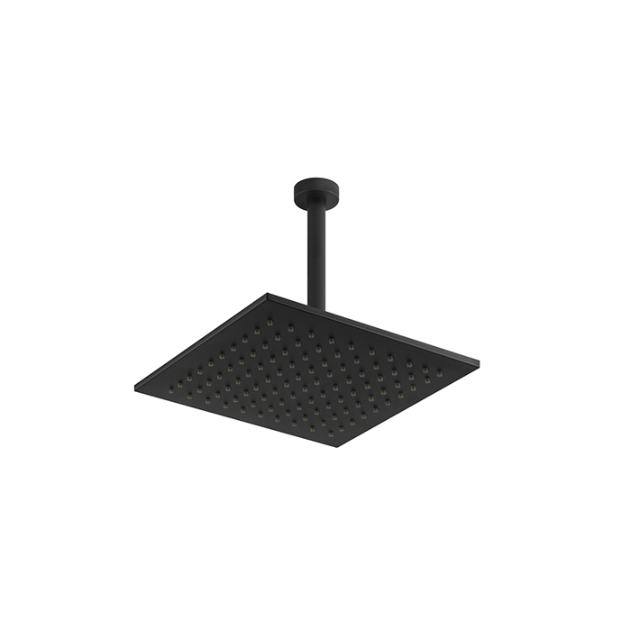 Верхний душ Gessi Emporio shower 30х30см, потолочный, поворотная с шарниром, с защитой от известкового налёта, цвет: Black XL