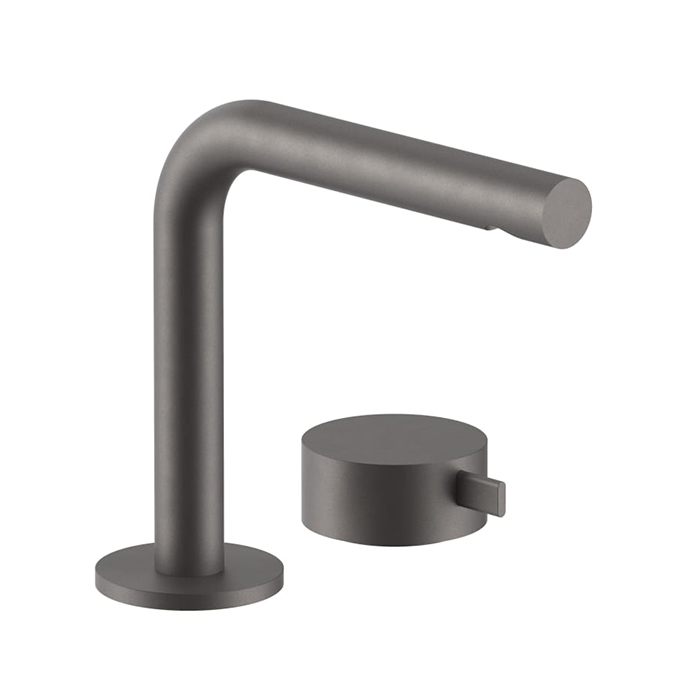 Смеситель для раковины Fantini AF/21, 2 отв., излив: 155 мм, цвет: Matt Gun Metal PVD