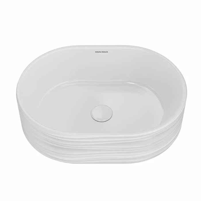 Kerama Marazzi ArtBasin Sabbia Раковина накладная 50.5х36.6см., без отв., цвет: белый глянцевая