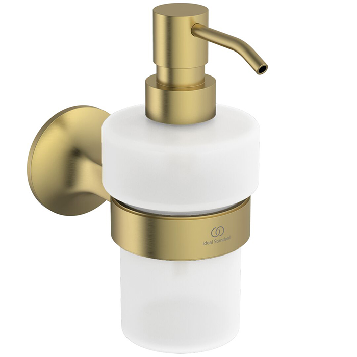 Дозатор для жидкого мыла Ideal Standard La Dolce Vita, подвесной, цвет: PVD Brushed Gold