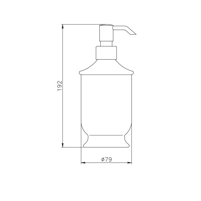 Nicolazzi On Shelf Дозатор для жидкого мыла из керамики, настольный, цвет: белый