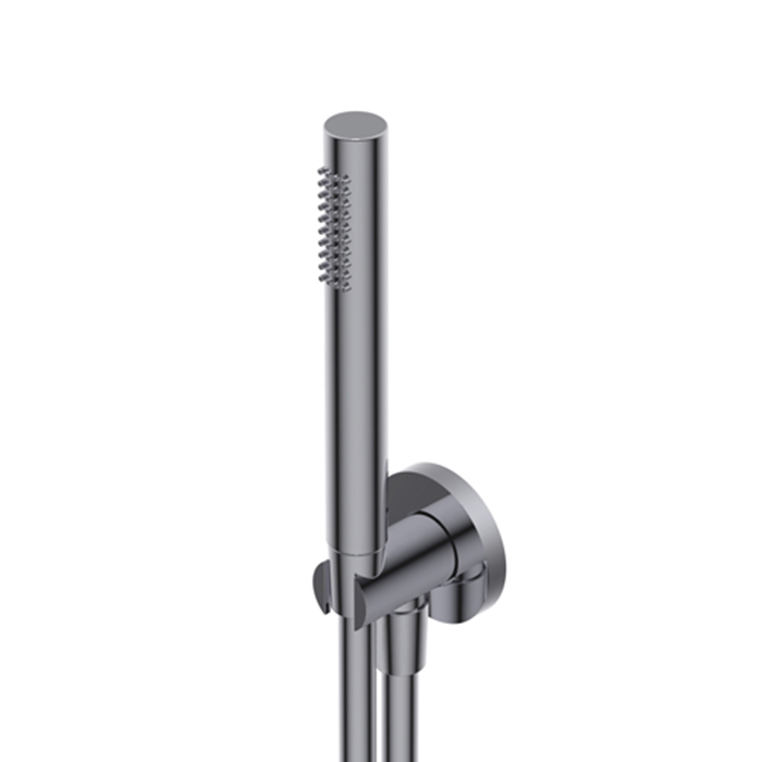 Ritmonio Shower kits Душевой гарнитур, с угловым соединением, из латуни, со шлангом 150см., и держателем, цвет: Brushed