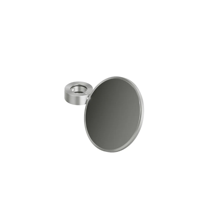 QuadroDesign Зеркало косметическое для излива или душевой штанги, цвет: Brushed Stainless Steel