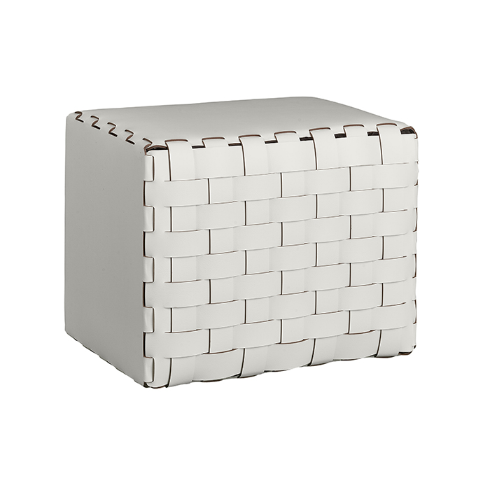 ADJ Пуф, 35x35xH40 см, цвет: белый/панна котта