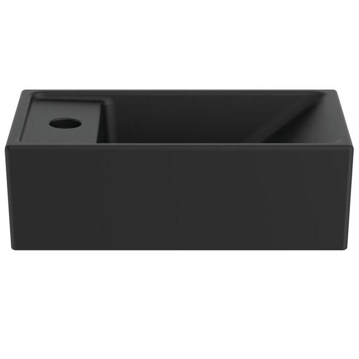 Ideal Standard i.life S Раковина 37х21xh12см., подвесная, с 1 отв., Sx, без перелива, цвет: чёрный матовый