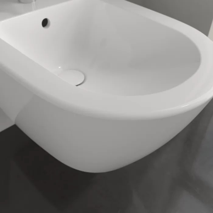 Villeroy&Boch Subway 2.0 Биде подвесное 37.5х56.5х28см, 1 отв., цвет: альпийский белый