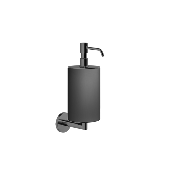 Дозатор для мыла настенный черный Gessi Tondo, цвет: Black XL