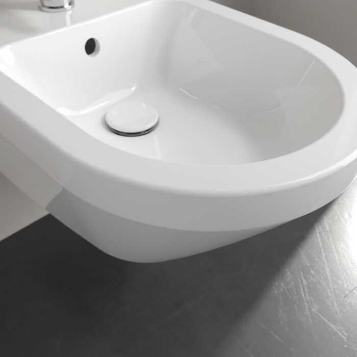 Villeroy&Boch Architectura Биде подвесное 37х53х27см., с 1 отв., цвет: альпийский белый