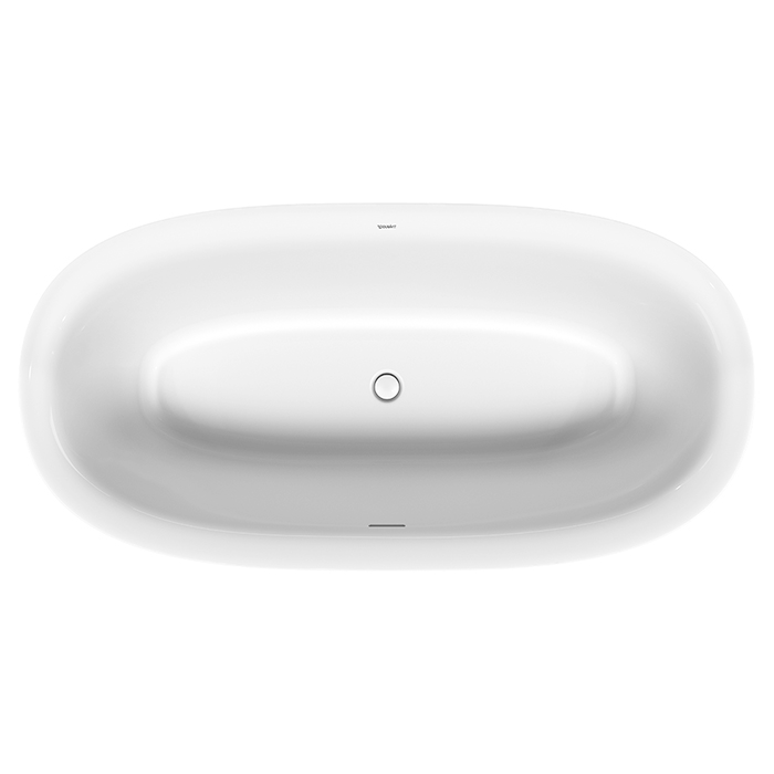 Duravit White Tulip Ванна отдельностоящая, 160х80хh63см, со спец сливом и переливом, цвет: белый
