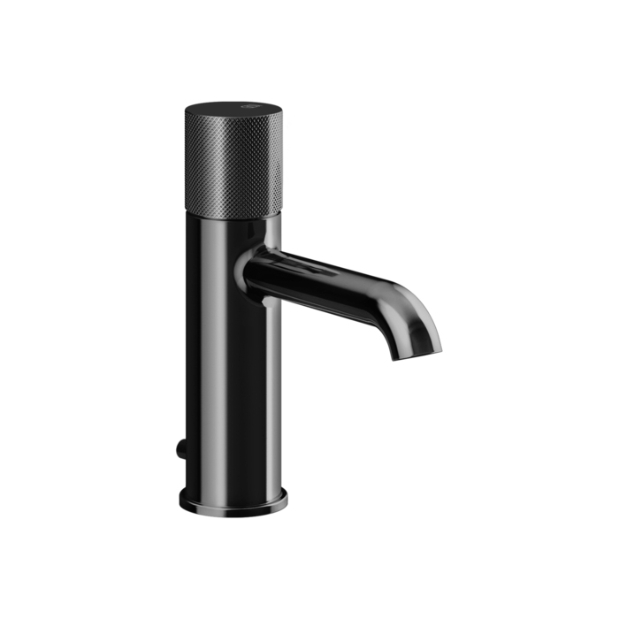 Смеситель для раковины Gessi Habito Diamantao на 1 отв., с донным клапаном, цвет: Black Metal PVD