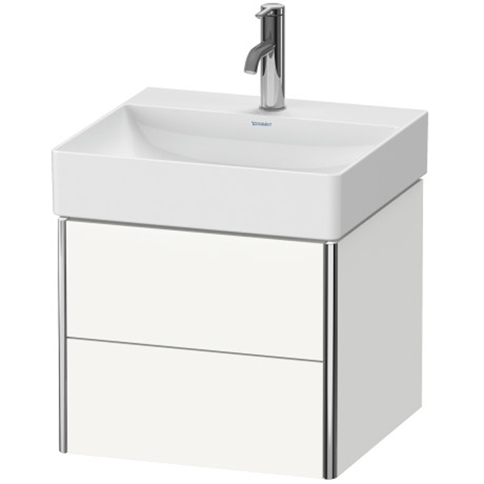 База Duravit XSquare подвесная 48.4x46x39.7см с раковиной, 2 ящика, цвет: глянцевый белый