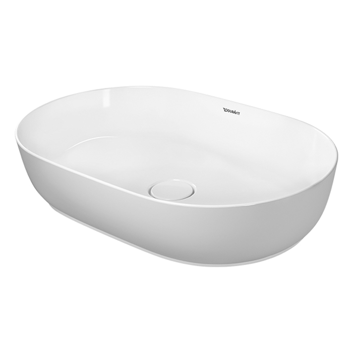 Duravit Luv Раковина 60х40см, без отв., на столешницу, без перелива, с выпуском, с креплением, цвет: белый