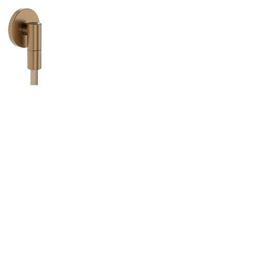 Держатель душа Hansgrohe FixFit Fine S с клапаном обратного тока, шлиф. бронза — 28882140