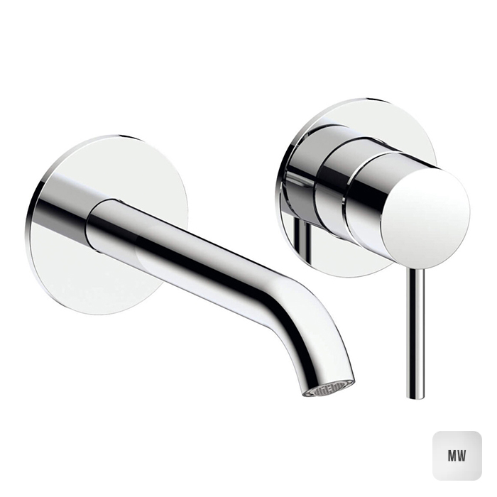 Смеситель для раковины Almar Mixers, настенный, цвет: белый матовый