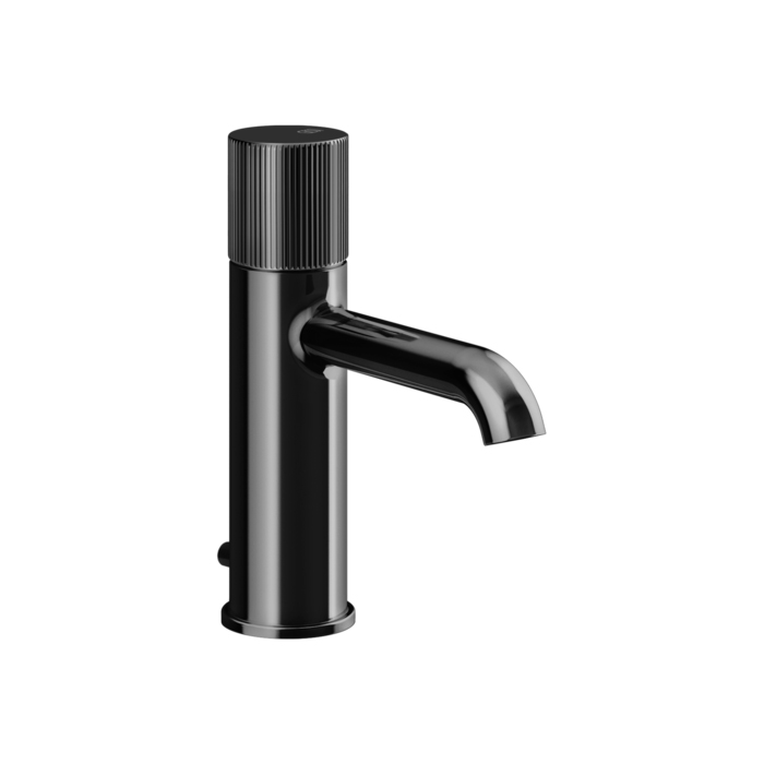 Смеситель для раковины Gessi Habito Rigato на 1 отв., с донным клапаном, цвет: Black Metal PVD