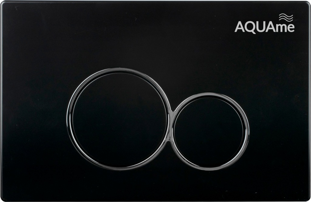Клавиша смыва AQUAme, пластик, черный — AQM4101B