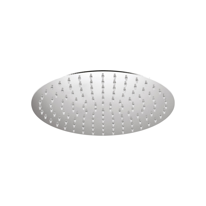 Верхний душ Plumberia Selection IXO, 25см, встроенный клапан безопасности, поворотный, антикальций, цвет: хром